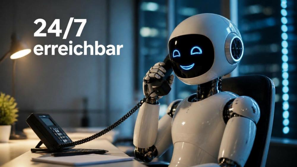 KI Telefonassistent beantwortet Anrufe 24/7