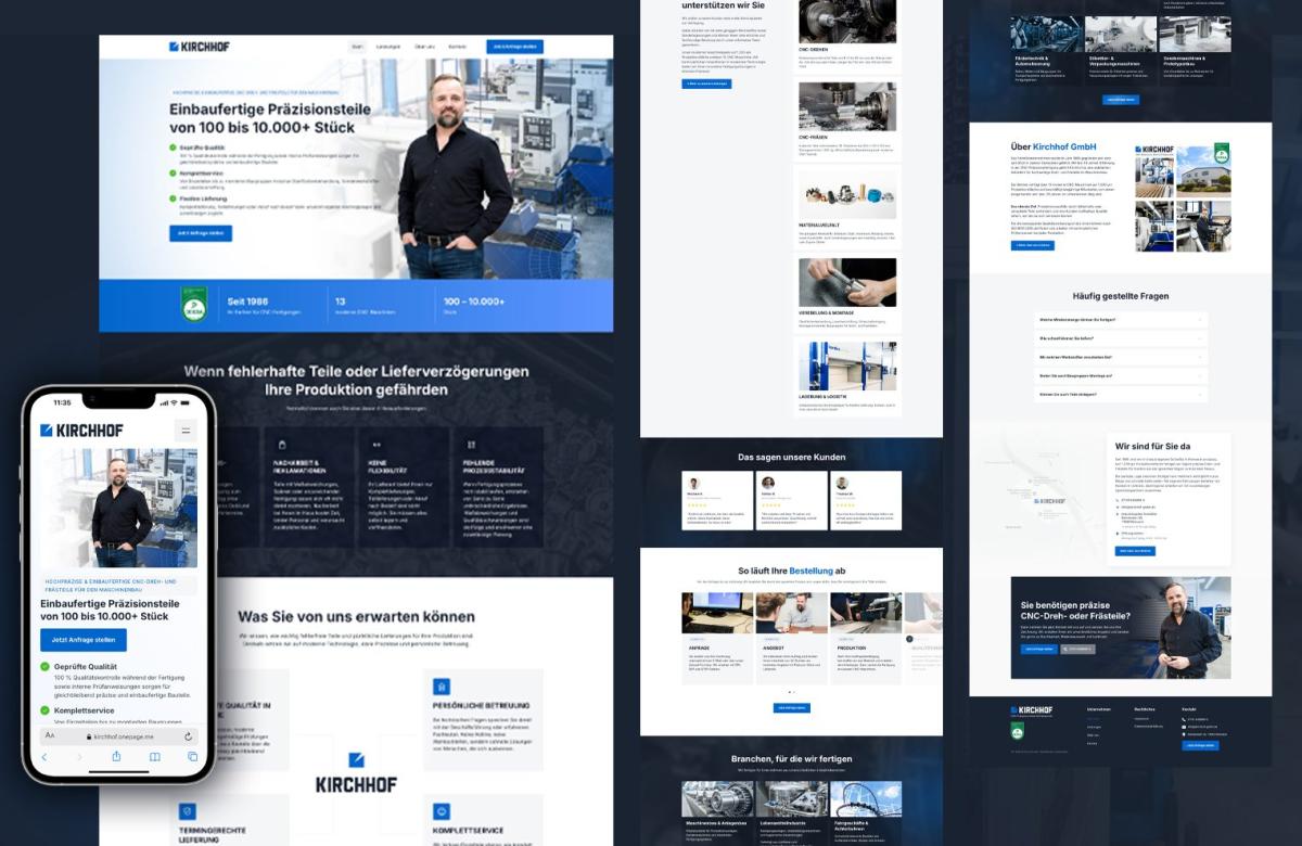 So sieht die Website nach dem Redesign aus