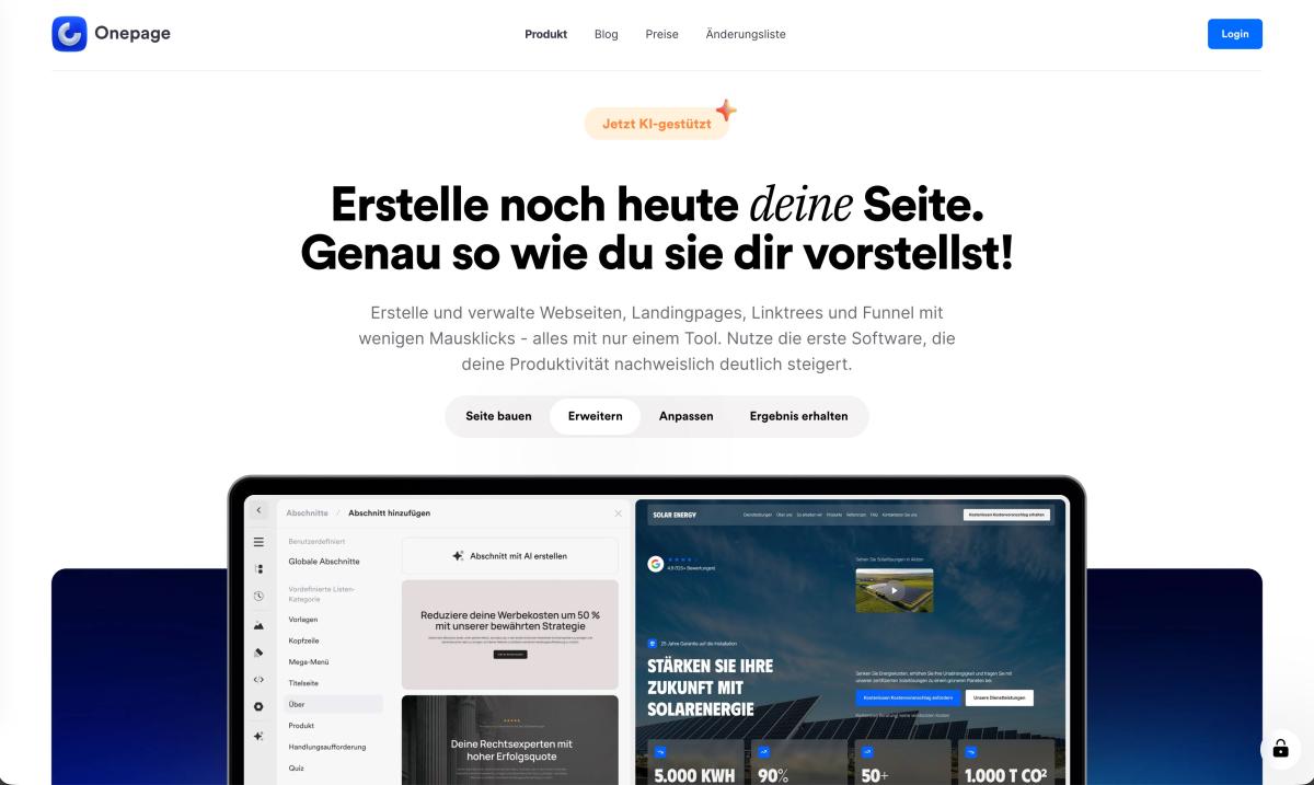 Onepage.io