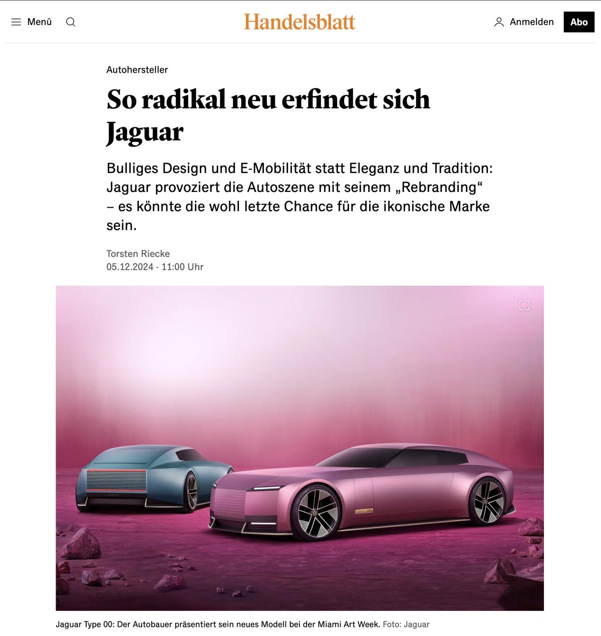 Redesign von Jaguar