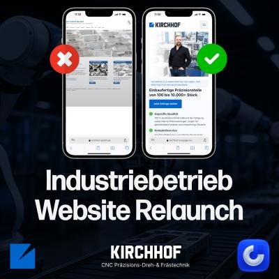 25 Jahre alte Website eines Industriebetriebs modernisiert