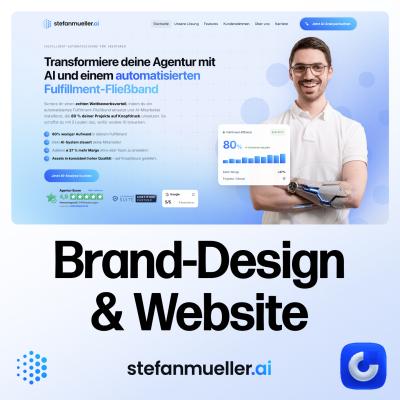 Brand-Design & Website in Onepage für Stefan Müller AI