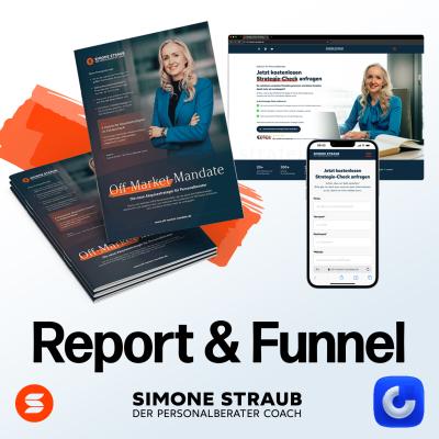 Report & Funnel für Personalberater Coach Simone Straub