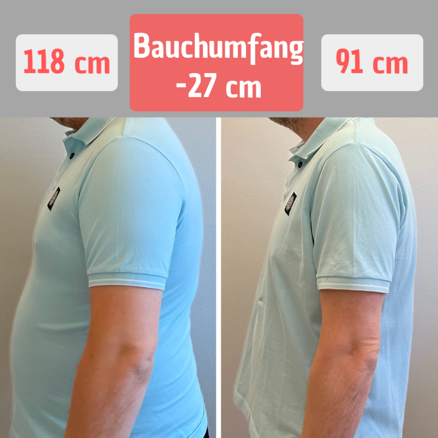 -34 kg weniger, 34 cm Bauch weg: Überraschende Ergebnisse in kurzer Zeit