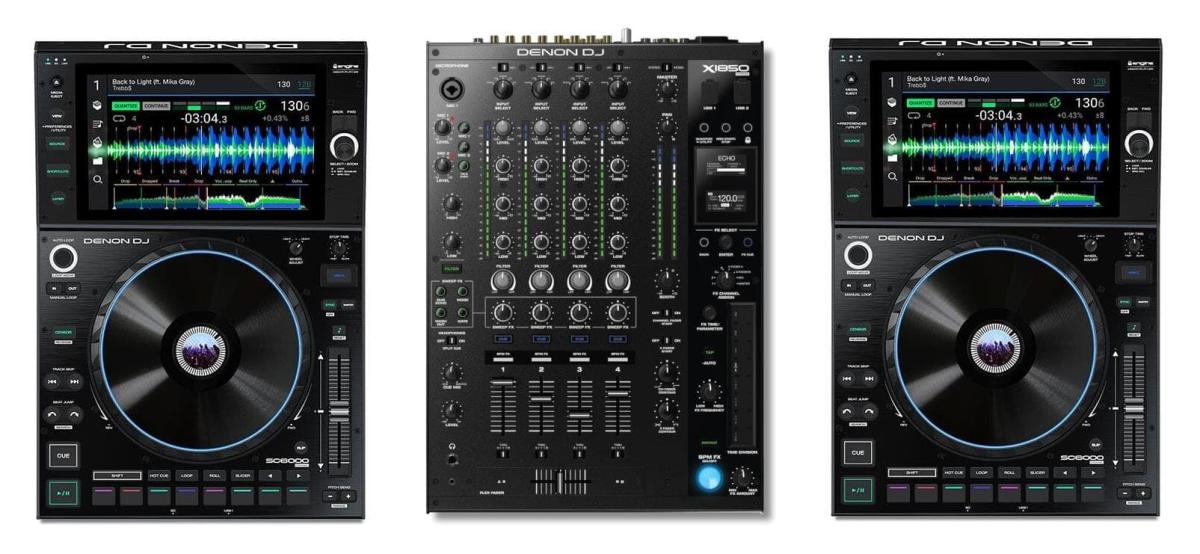 Denon SC6000 Player mit Denon X1850 Mixer