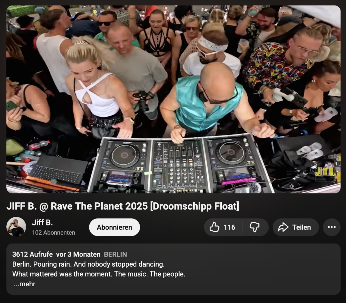 ClubLife begleitete sein Set auf dem Rave The Planet 2025 mit einer Videoproduktion