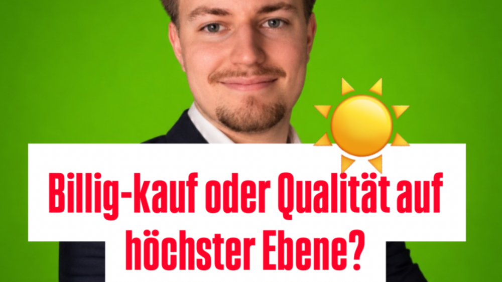 Qualität an erster Stelle