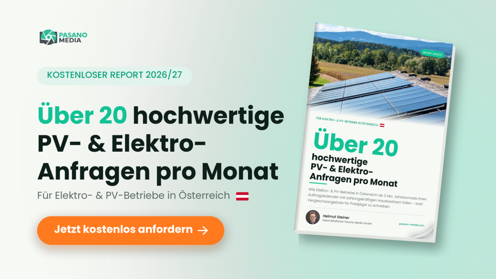 Über 20 hochwertige PV- & Elektro-Anfragen pro Monat